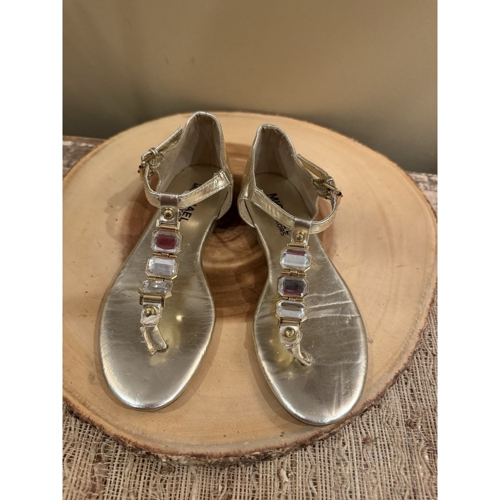 Michael Kors Girls Demi Emila Gold Jeweled Sandals